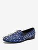 Mocassins à bout rond en cuir PU pour hommes chaussures de bal et de mariage