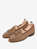 Mocassins à enfiler en cuir de vache pour hommes chaussures à pompons chaussures de bal et de mariage
