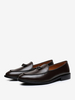 Mocassins à enfiler en cuir de vache pour hommes chaussures de bal de retour à la maison de mariage
