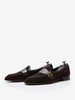 Mocassins à enfiler en cuir de vache pour hommes chaussures de bal de retour à la maison de mariage