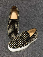 Mocassins à pointes pour hommes chaussures de bal noires à enfiler à bout rond
