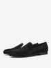 Mocassins Chaussures de Mariage Soirée hommes à enfiler avec strass bout rond en micro daim chaussures de bal de fête de mariage