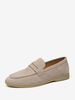 Mocassins Chaussures Hommes Abricot En Micro-Daim Soirée Mariage