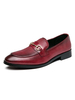 Mocassins Chaussures Plates Hommes à Cuir Synthétique Imprimés Animal à Col Rond avec Franges Unicolore Chaussures Mocassins