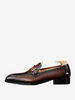 Mocassins en cuir PU à bout rond pour hommes chaussures de bal de mariage