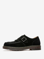 Mocassins en cuir suédé à bout rond et boucle pour hommes