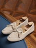 Mocassins en cuir suédé avec nœuds pour hommes