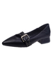 Mocassins en cuir Synthétique noir Rivets à bout pointu Chaussures de sport Chaussures pour femmes