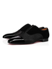 Mocassins habillés à surpiqûres pour hommes en noir