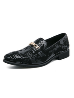 Mocassins Homme avec Bout Rond avec Métal Unicolore