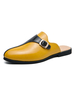 Mocassins Homme en Cuir Synthétique avec Bout Rond Bicolores