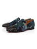 Mocassins Homme Imprimé avec Bout Rond en Cuir Synthétique Imprimés
