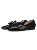 Mocassins homme noir à rivets chaussures homme