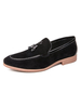 Mocassins Hommes Plats à Cuir Synthétique en Crôute avec Bout Rond Décors avec Franges Unicolore Mocassins Hommes Plats