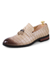 Mocassins Hommes Plats Imprimés à Cuir Synthétique avec Bout Rond Décors avec Franges Cousu Bicolores Mocassins Hommes Plats