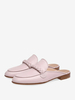 Mocassins mules roses pour femmes mules plates conçues à bout rond