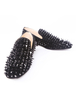 Mocassins noir 2021 Spike chaussures plates bout rond Chaussures Homecoming