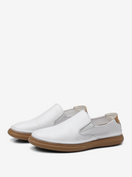 Mocassins pour hommes à bout rond en cuir de vachette Mocassins pour hommes