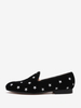 Mocassins pour hommes à enfiler à bout rond en toile pour bal de fin dannée et mariage