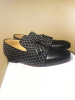 Mocassins pour hommes à la mode en cuir de vachette sans lacets