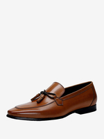 Mocassins pour hommes Chaussures habillées à pampilles en cuir de vache