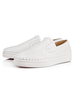 Mocassins pour hommes en cuir de vachette confortable blanc Rivets Slip-On Prom Spike chaussures