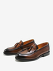 Mocassins pour hommes en cuir PU avec pompon chaussures de bal de mariage