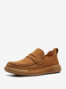Mocassins pour hommes en daim et cuir avec boucle - Chaussures chics