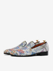 Mocassins pour hommes en micro daim avec dessus en strass chaussures à enfiler pour bal de fin dannée mariage