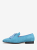 Mocassins pour hommes en polyester à enfiler avec pompon pour bal de fin dannée et mariage