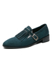 Mocassins pour hommes sangle réglable réglable bout rond en polyester mocassins pour hommes