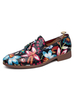 Mocassins pour hommes Slip-On Art Round Toe Synthétique Cuir Bohème Chaussures