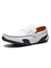 Mocassins pour hommes Slip-On Bout rond en peau de vache Chaussures pour hommes