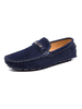 Mocassins pour hommes Slip-On Monk Strap bout rond en cuir PU