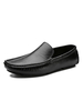 Mocassins pour hommes Slip-On Monk Strap Bout rond en cuir PU