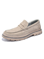 Mocassins pour hommes Slip-On Monk Strap Round Toe Pigskin Upper Chaussures pour hommes