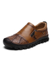 Mocassins pour hommes Slip-On oeuvre bout rond bout en cuir Synthétique chaussures basses pour hommes