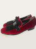 Mocassins pour hommes Slip-On Pom Poms Bout rond Chaussures plates décontractées en cuir suédé