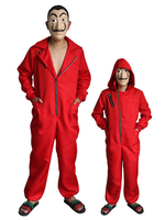 Money Heist Cosplay Dali Rouge La Casa De Papel Cosplay Combinaison Pour Enfants Déguisements Halloween