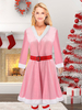 Moulante Noël Rose Chaussures Robe Chapeaux Ombre Costumes De Vacances De Noël