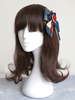 Mousseline de soie chinois Lolita bandeau Palais lanterne imprimé Bow Lolita coiffures avec fleur Déguisements Halloween