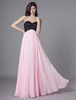 Mousseline de soie rose rez-de-longueur robe de soirée occasion spéciale dames