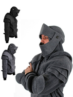 Moyen Age Costume Hommes Masque Armure Retro Costume Sweat À Capuche Déguisements Halloween