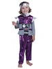 Métallique Robot Enfant Costume Drôle Violet 2 Pièces Costumes De Vacances Déguisements Halloween Carnaval Fantaisie Costume