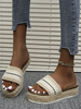 Mule avec Plateforme Sandales Femme Imprimés