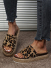 Mules à talons compensés à talons compensés pour femmes