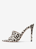 Mules à talons hauts pour femmes Sandales sexy à bout ouvert en crin de cheval