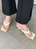 Mules à talons pour femmes en cuir PU à bout carré Mules à talons aiguilles