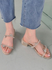 Mules en PVC à talons épais pour femmes