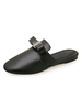 Mules plates pour femmes; bout rond; chaussures sans dos